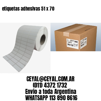 etiquetas adhesivas 51 x 70