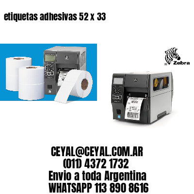 etiquetas adhesivas 52 x 33