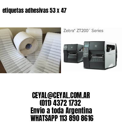 etiquetas adhesivas 53 x 47