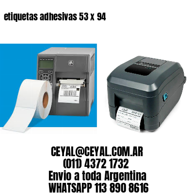 etiquetas adhesivas 53 x 94