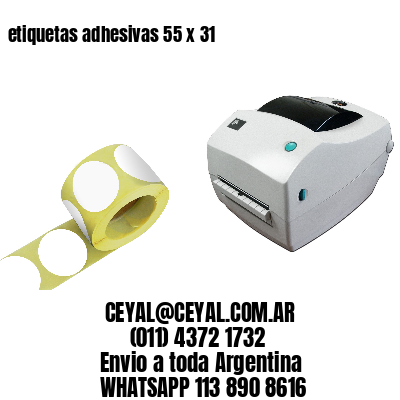 etiquetas adhesivas 55 x 31