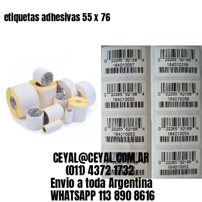 etiquetas adhesivas 55 x 76