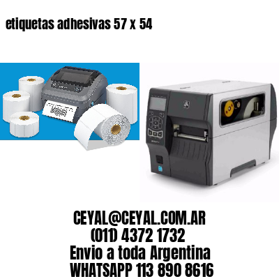 etiquetas adhesivas 57 x 54