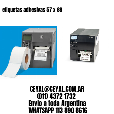 etiquetas adhesivas 57 x 88
