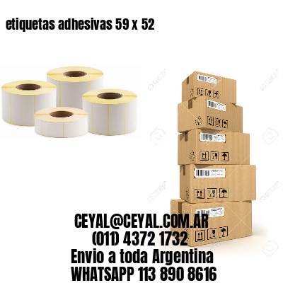 etiquetas adhesivas 59 x 52