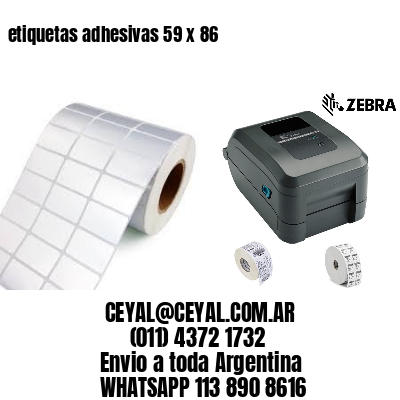 etiquetas adhesivas 59 x 86