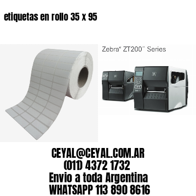 etiquetas en rollo 35 x 95