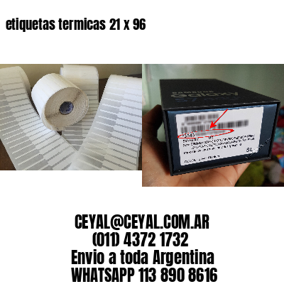 etiquetas termicas 21 x 96