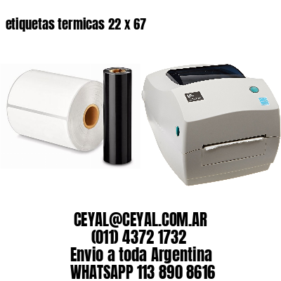 etiquetas termicas 22 x 67