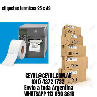 etiquetas termicas 25 x 49