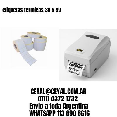 etiquetas termicas 30 x 99