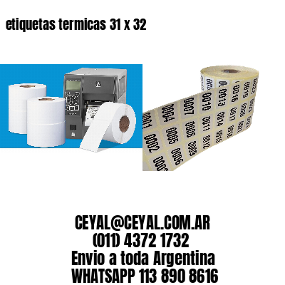 etiquetas termicas 31 x 32