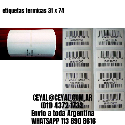 etiquetas termicas 31 x 74