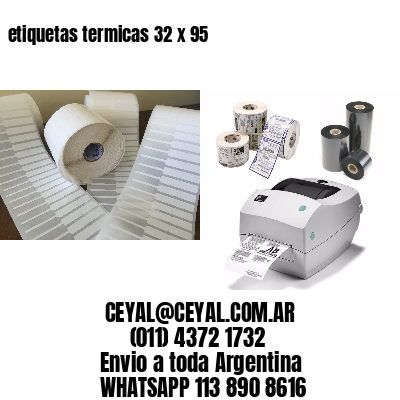 etiquetas termicas 32 x 95