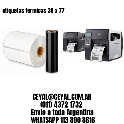 etiquetas termicas 38 x 77
