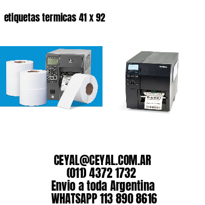 etiquetas termicas 41 x 92