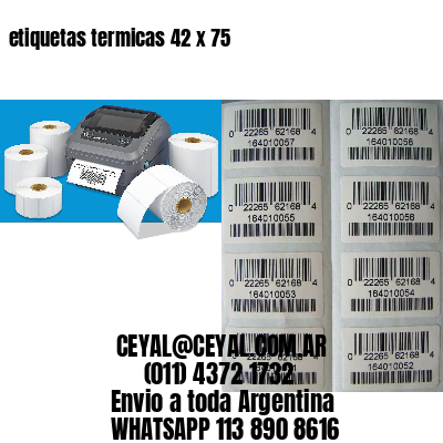 etiquetas termicas 42 x 75