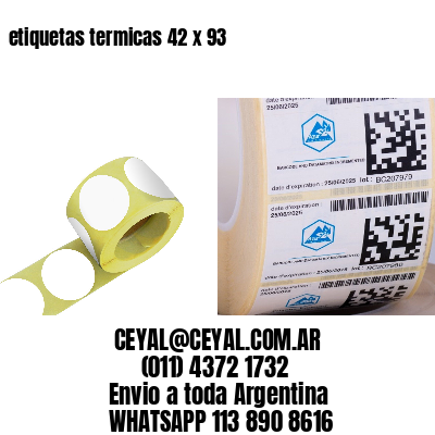 etiquetas termicas 42 x 93