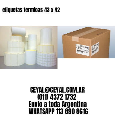 etiquetas termicas 43 x 42