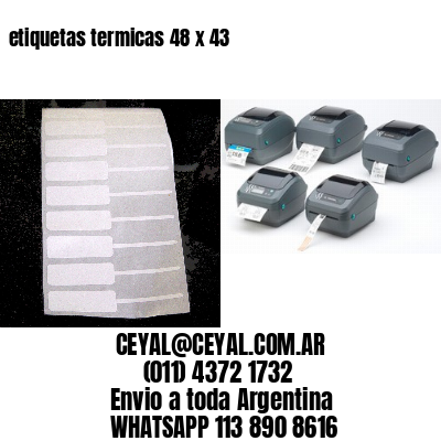 etiquetas termicas 48 x 43