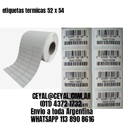 etiquetas termicas 52 x 54