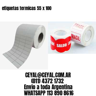 etiquetas termicas 55 x 100