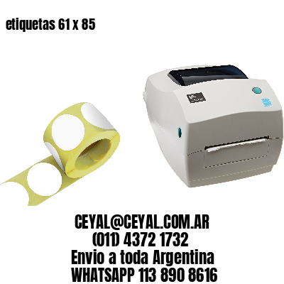 etiquetas 61 x 85