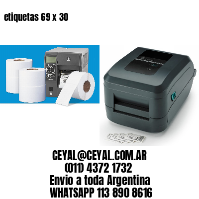 etiquetas 69 x 30