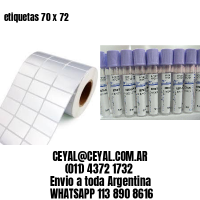 etiquetas 70 x 72