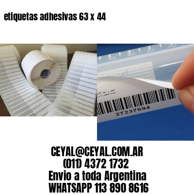 etiquetas adhesivas 63 x 44