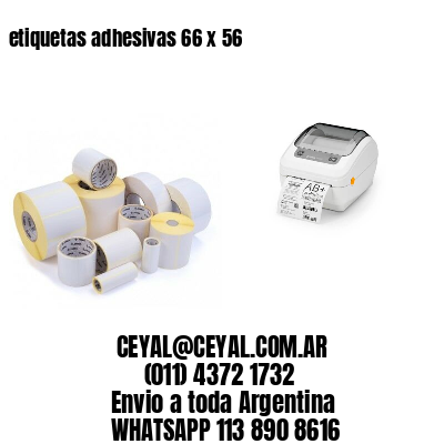 etiquetas adhesivas 66 x 56