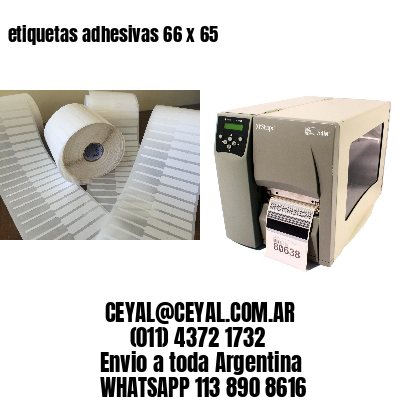 etiquetas adhesivas 66 x 65