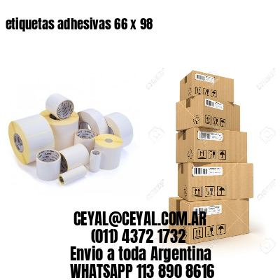etiquetas adhesivas 66 x 98