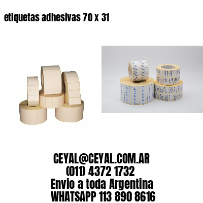 etiquetas adhesivas 70 x 31
