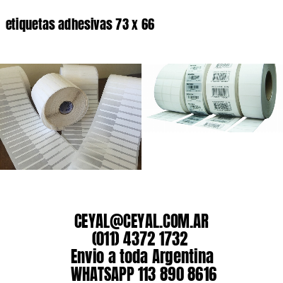 etiquetas adhesivas 73 x 66