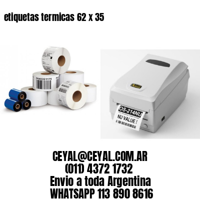 etiquetas termicas 62 x 35