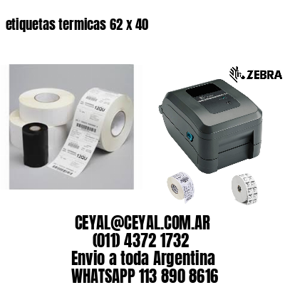 etiquetas termicas 62 x 40