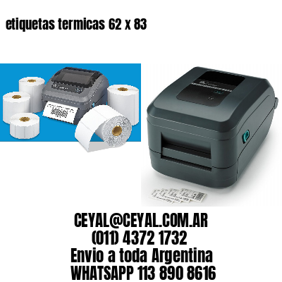etiquetas termicas 62 x 83
