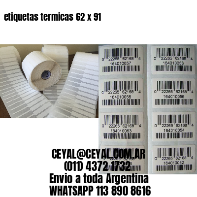 etiquetas termicas 62 x 91