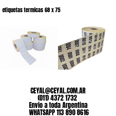 etiquetas termicas 68 x 75