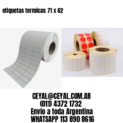 etiquetas termicas 71 x 62