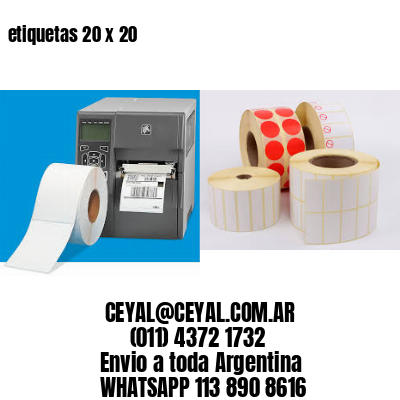 etiquetas 20 x 20