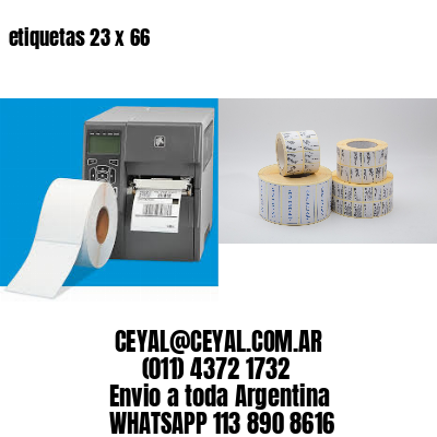 etiquetas 23 x 66