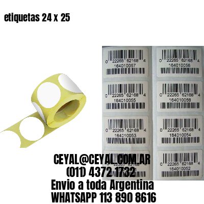 etiquetas 24 x 25