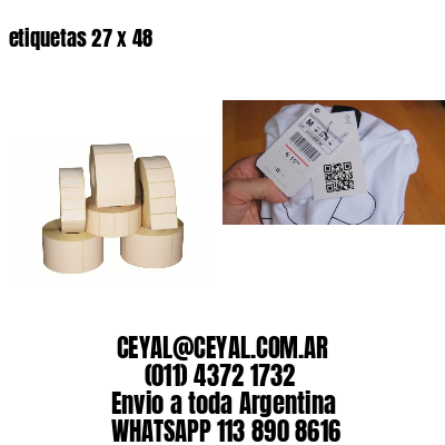 etiquetas 27 x 48