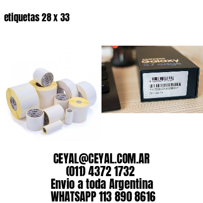 etiquetas 28 x 33