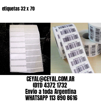 etiquetas 32 x 70