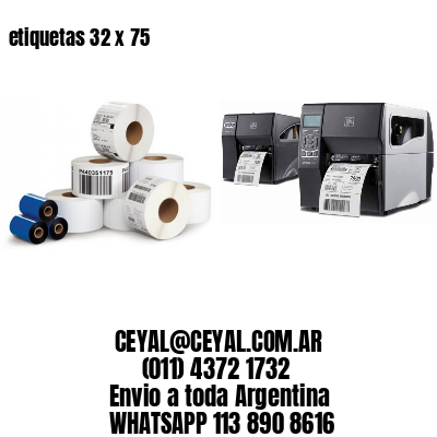etiquetas 32 x 75