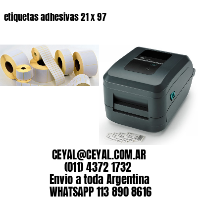 etiquetas adhesivas 21 x 97