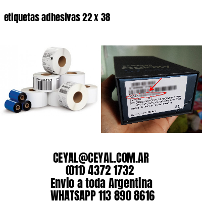 etiquetas adhesivas 22 x 38